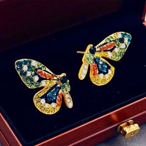 Butterfly Stud Earrings Boho Gypsy Statement Earring Fashion Stud Womens Jewelry